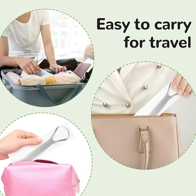 Tongue Scraper for Adults with 2 Ceramic Holder and 2 Travel Case – 2 Pack Stainless Steel Tongue Scraper for Tongue Cleaning and Reducing Bad Breath, Tongue Cleaner