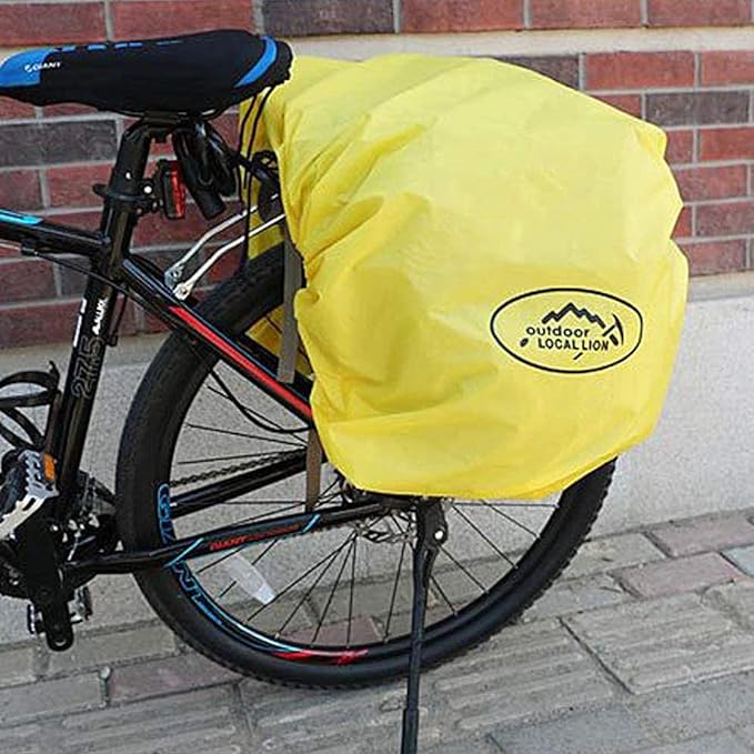 ZTZ Bike Bags for Bicycles Rear Rack, Waterproof Rear Bike Rack Bag with Rain Cover and Reflective Trim-StrideForce Fitness