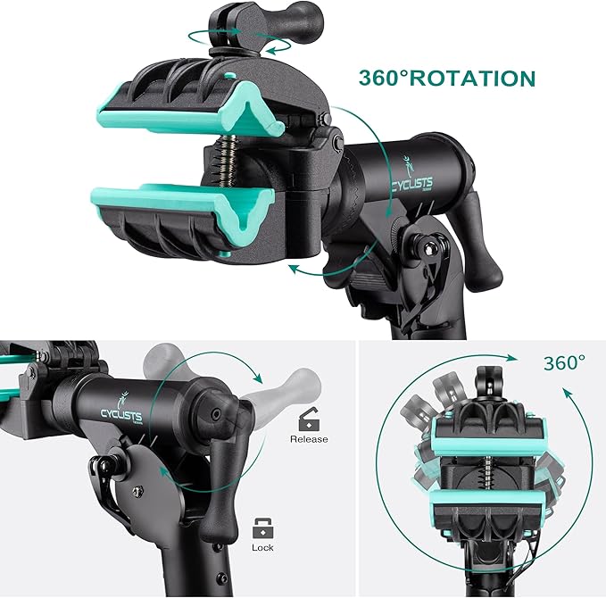 cyclists Bike Repair Stand Bike Stand for Workstand Maintenance - E Bike Repair Stand Bicycle Shop Home Mechanics for Mountain Bike and Road Bike (Max Load 55lbs)-StrideForce Fitness