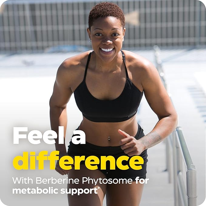 Enzymedica, Berberine Phytosome, 9.6X Better Bioavailability, High Potency Natural Vegan Dietary Supplement for Metabolic Support, 60 Capsules-StrideForce Fitness