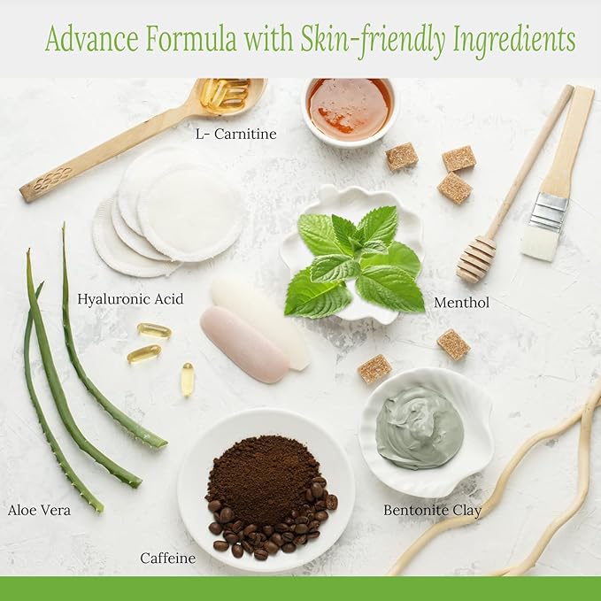 Brazilian Belle Detox Clay Body Wraps for Women | Quick Formula with Bentonite Clay, Bandage Wrap, and Plastic Wrap | 8 Applications-StrideForce Fitness