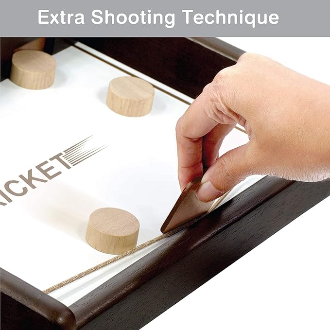 Tricket VS Checkers : Wooden Multi Tabletop Indoor Portable Board Games for Kids and Family-StrideForce Fitness