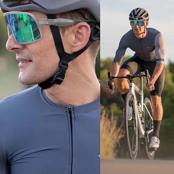 Polarized Sports Sunglasses for Men and Women Cycling Glasses UV Protection Goggles for Mountain Bike Running Fishing-StrideForce Fitness