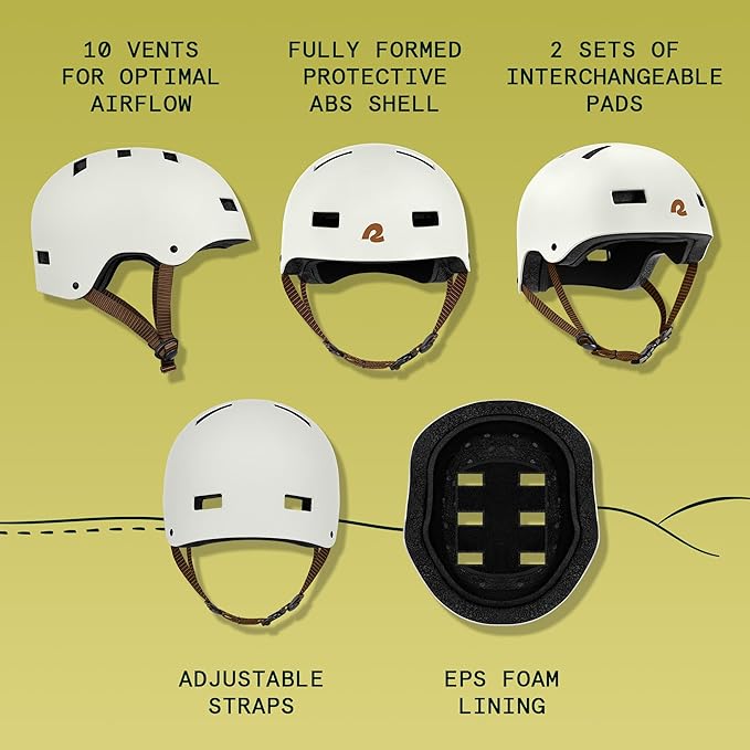 Retrospec Dakota Adult Bike Helmet for Adults - Multi-Sport Protection for BMX, Skating, Scooter, and Skate - Adult Men Skateboard Helmets-StrideForce Fitness