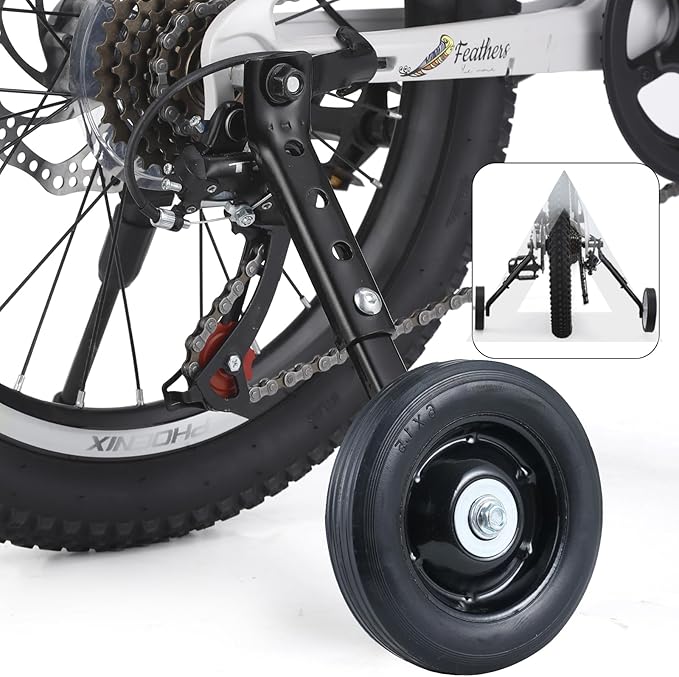 Training Wheels for 24 inch Bike,Compatible for Multi-speed Bike of 20 22 24 Inch,Heavy Duty Training Wheels,1 Pair-StrideForce Fitness