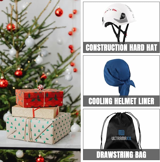 Safety Helmet Hard Hat, ANSI Z89.1 Approved Lightweight Vented Work Helmet, 6-Point Adjustable Ratchet Suspension Hardhat Ideal for Industrial and Construction-StrideForce Fitness