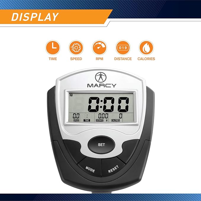 Marcy Air-Resistance Exercise Fan Bike With Dual Acction Handlebars-StrideForce Fitness