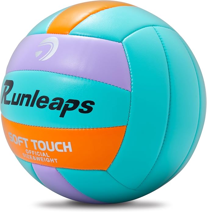 Beach Volleyball Official Size 5 Soft Waterproof Volleyball Sand Sports PU Ball for Indoor, Outdoor, Pool, Gym, Training-StrideForce Fitness