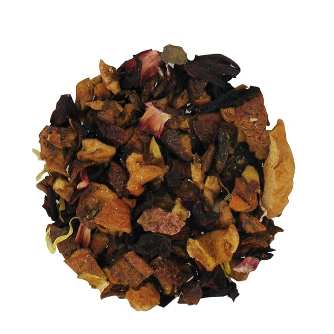 Angel Falls Mist Herbal Tea | Loose Leaf Caffeine-Free Blend | Strawberry Lemon Fruit Tea with Apple Rosehip Hibiscus Orange | 4oz Pouch | Refreshing Hot or Iced Herbal Infusion-StrideForce Fitness