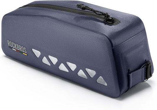 ROCKBROS Top Tube Bike Bag Waterproof Bike Frame Bag Lightweight Buckle Lock Design TPU Material Top Tube Bag Easy Install Cycling Top Tube Front Frame Pack 1L Capacity-StrideForce Fitness