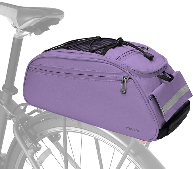 MOSISO Bike Rack Bag, Waterproof Bicycle Trunk Pannier Rear Seat Pouch Cycling Bike Carrier Backseat Storage Luggage Saddle Shoulder Bag-StrideForce Fitness
