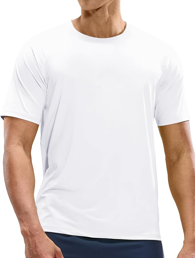 MIER Men's Dry Fit Workout T-Shirts Athletic Running Tee Short Sleeve Crew Neck Gym Tops, Polyester, Moisture Wicking-StrideForce Fitness