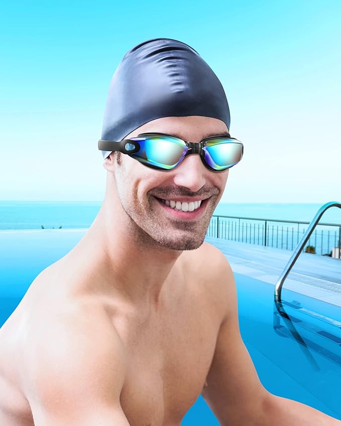 Aegend Swim Goggles, Swimming Goggles No Leaking Full Protection Adult Men Women Youth-StrideForce Fitness