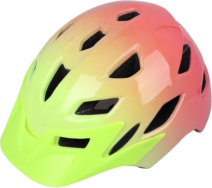 Kids Bike Helmet,Bavilk Kids Boys Girls Bike Helmets with LED Light Detachable Visor Children Youth Teen Multi-Sport for Skating Cycling Scooter Skateboard Adjustable & Lightweight 19.7"-22.4"-StrideForce Fitness