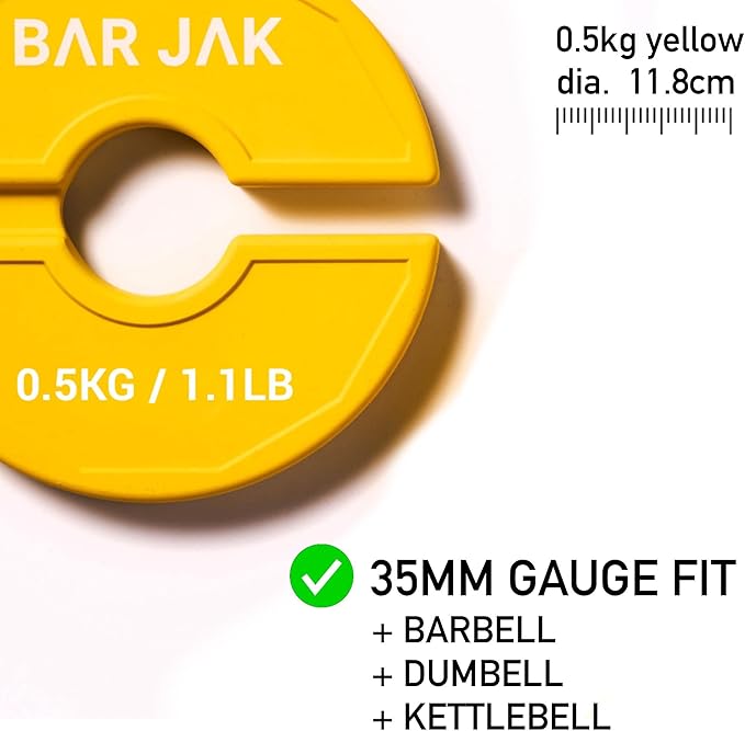 Micro Plates. 0.5 KG Weight Plate, x4 Pieces, Fractional Weight Plates, Dumbell Weights, Kettlebell weights Training.-StrideForce Fitness