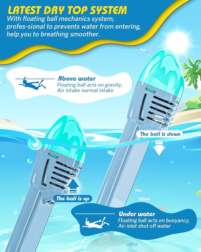 QingSong Kids Snorkel Mask Full Face, Snorkeling Set with Camera Mount, Foldable 180 Degree Panoramic View Snorkeling Gear Anti-Fog Anti-Leak-StrideForce Fitness