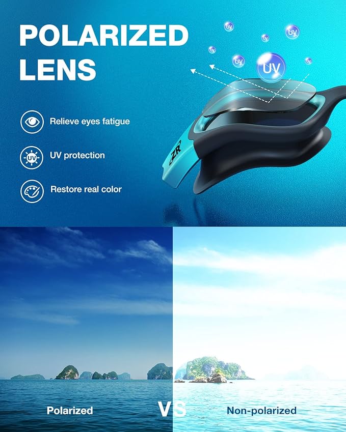 ZIONOR Swim Goggles, G1 MAX Polarized Anti-Fog Swimming Goggles for Men Women-StrideForce Fitness