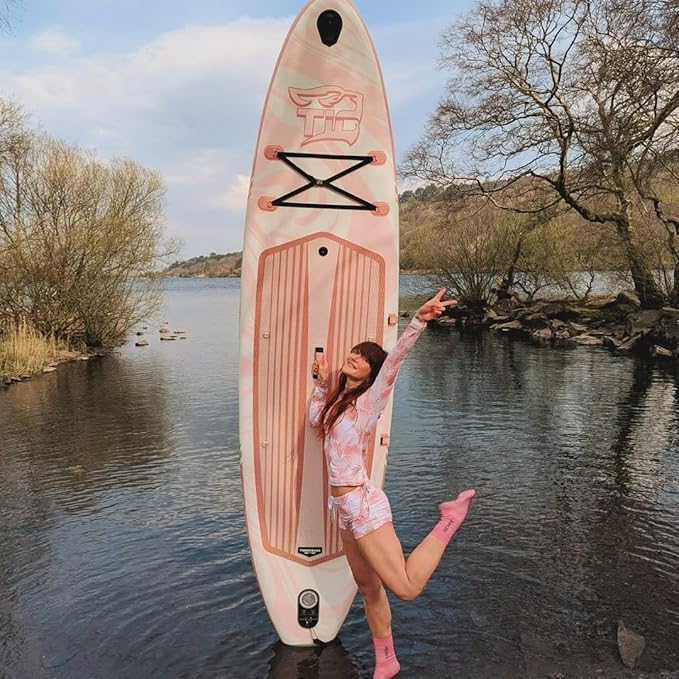 11'6"/11'/10' Inflatable Paddle Board with Complete Accessories, Versatile Premium Paddle Boards for Adults/Youth, Stand Up Paddle Board Polar/Wave/Sunny Wave Collection-StrideForce Fitness