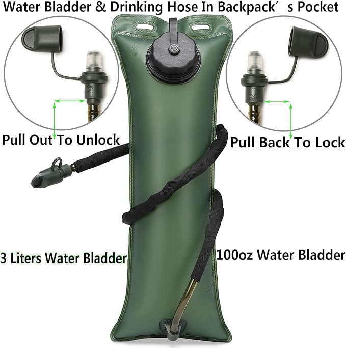 ATBP Running Hydration Vest Pack Tactical 3L Water Bladder Backpack Bag for Cycling Marathon Hiking Daypack Men & Women-StrideForce Fitness