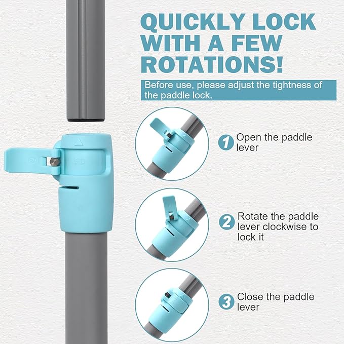 SUP Paddle - Paddle Board Paddle 4 Piece Stand Up Paddleboard Paddles Lightweight Floating Kayak Paddle - Light Blue - Lake Green - Light Green-StrideForce Fitness