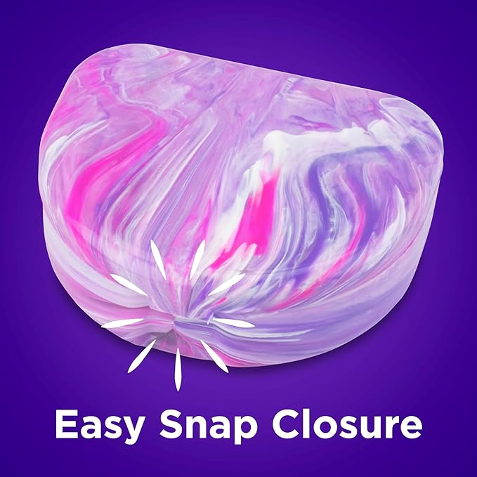Practicon Marble Retainer Cases, Orthodontic Aligner Case, Mouth Guard Holder (3 Pack) (Pink Purple)