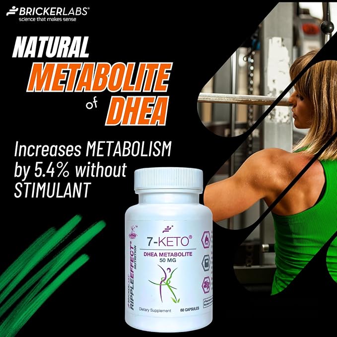 7-Keto DHEA Metabolite 50 mg Dietary Supplement for Weight Management, Safe and Effective Weight Management Support, 60 Capsules-StrideForce Fitness