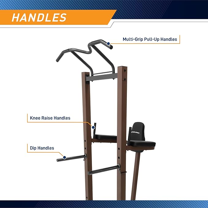 Steelbody Industrial Inspired Heavy Duty Home Gym System for Bodybuilding and Strength Training Available for Full Cage, Squat Rack and Power Tower-StrideForce Fitness