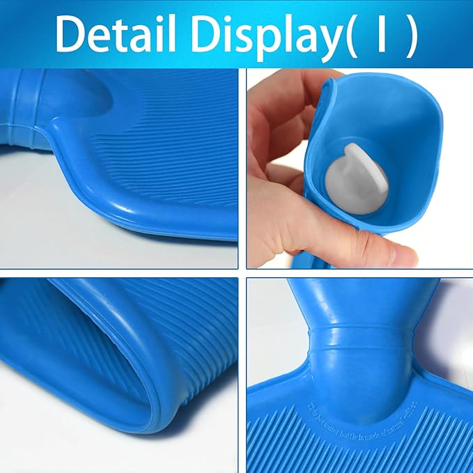 Coffee Enema Bag Kit, Douche Bag Combination Kit for Men and Women 5ft PVC Hose, 2L Capacity Water Colon Detox Cleanse Kit (Blue, 2L)-StrideForce Fitness