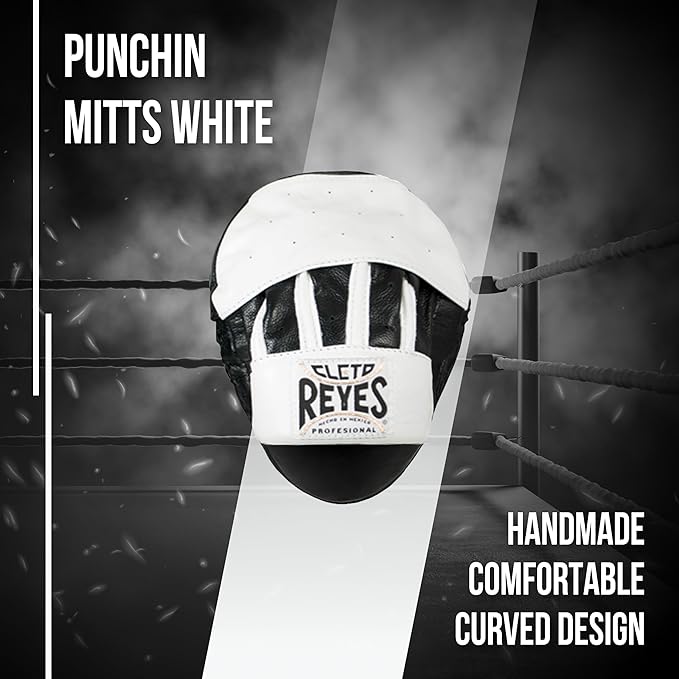 CLETO REYES Boxing Punching Mitts, Focus Sparring Striking Training Punch Pads, MMA, Kickboxing, Muay Thai, Leather-StrideForce Fitness