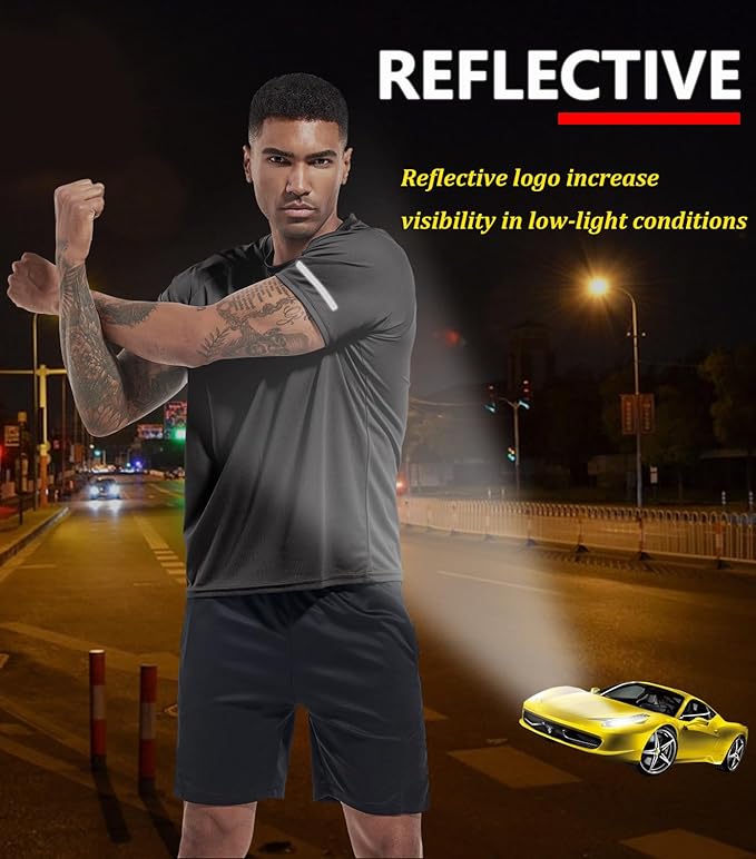 Boyzn 1, 3, 5 or 7 Pack Men's Workout Running Shirts, Dry Fit Moisture Wicking T-Shirt, Gym Athletic Short Sleeve Tee Shirts-StrideForce Fitness