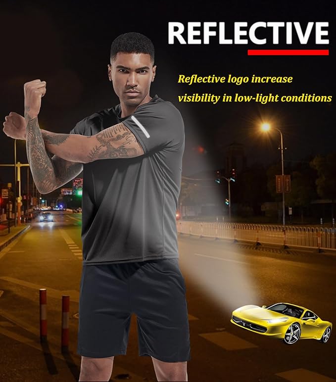 Boyzn 1, 3, 5 or 7 Pack Men's Workout Running Shirts, Dry Fit Moisture Wicking T-Shirt, Gym Athletic Short Sleeve Tee Shirts-StrideForce Fitness