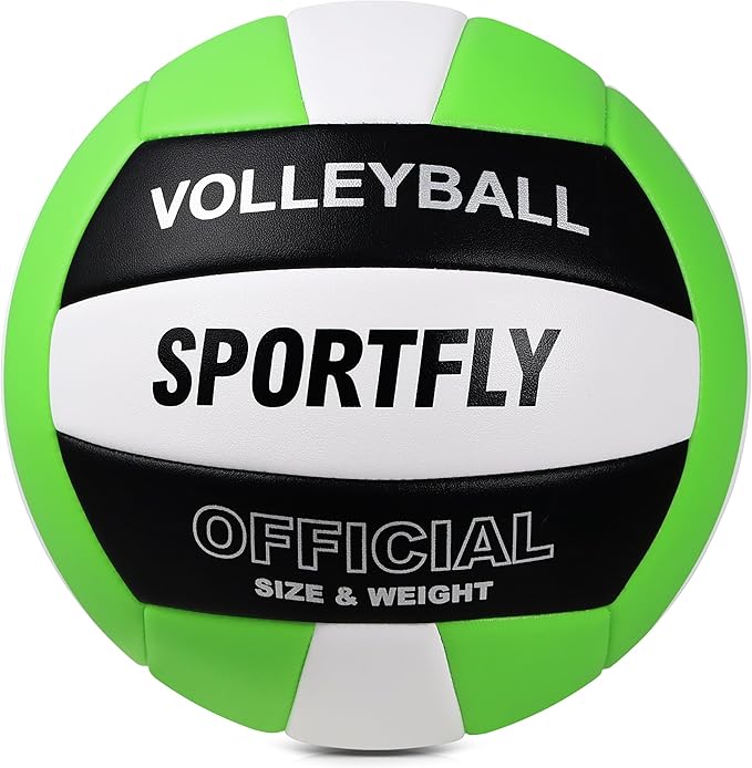 Official Size 5 Volleyball, Soft Indoor Outdoor Volleyball for Game Gym Training Beach Play, 2 Pcs Per Pack with Pump Kit-StrideForce Fitness