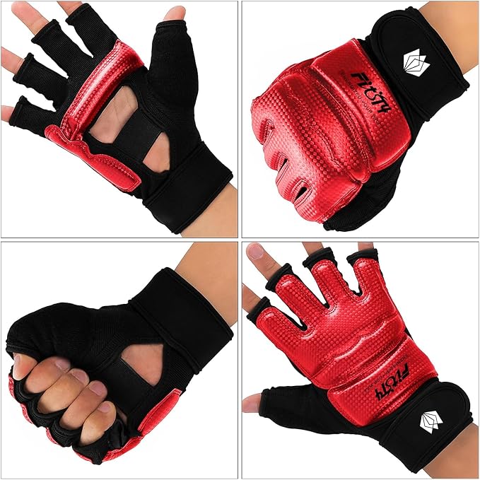 FitsT4 Sports Half Mitts MMA UFC Training Boxing Punch Bag Martial Arts Gloves-StrideForce Fitness
