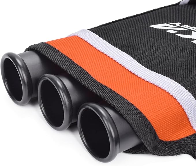 Archery Arrow Quiver Holder, 3-Tubes Hip Quiver Arrow Bag with Adjustable Belt for Youth & Adults Arrows Hunting Target Practicing-StrideForce Fitness