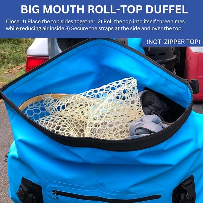 Malo'o Waterproof Roll-Top Duffel - 100L - Keep Gear Dry for Outdoor Adventures - Pockets & Molle Loops-StrideForce Fitness