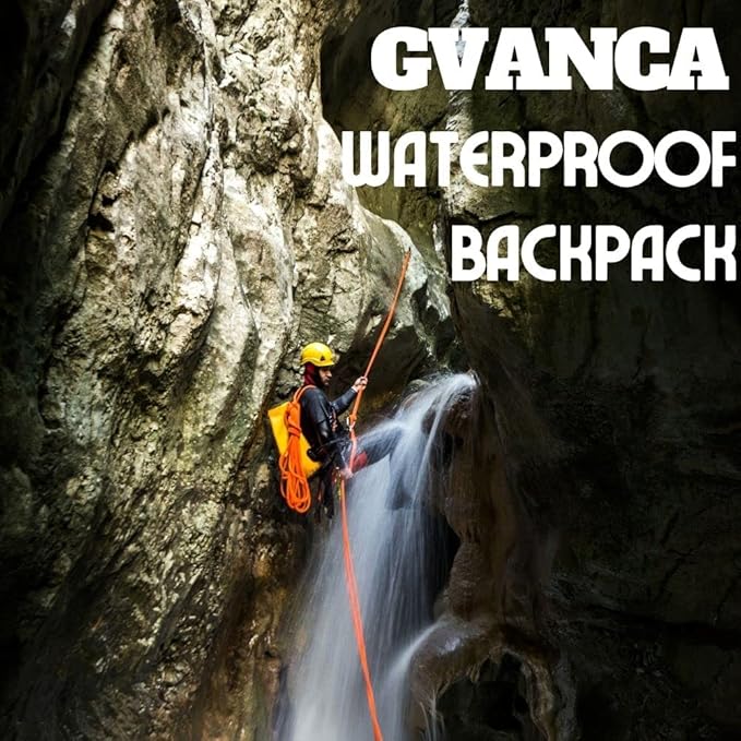 Waterproof Dry Bag Backpack for Kayaking, Roll Top Kayak Dry Backpack, Floating Outdoor Dry Sack Boating Sailing Canoeing Rafting Fishing Camping 85L Yellow-StrideForce Fitness