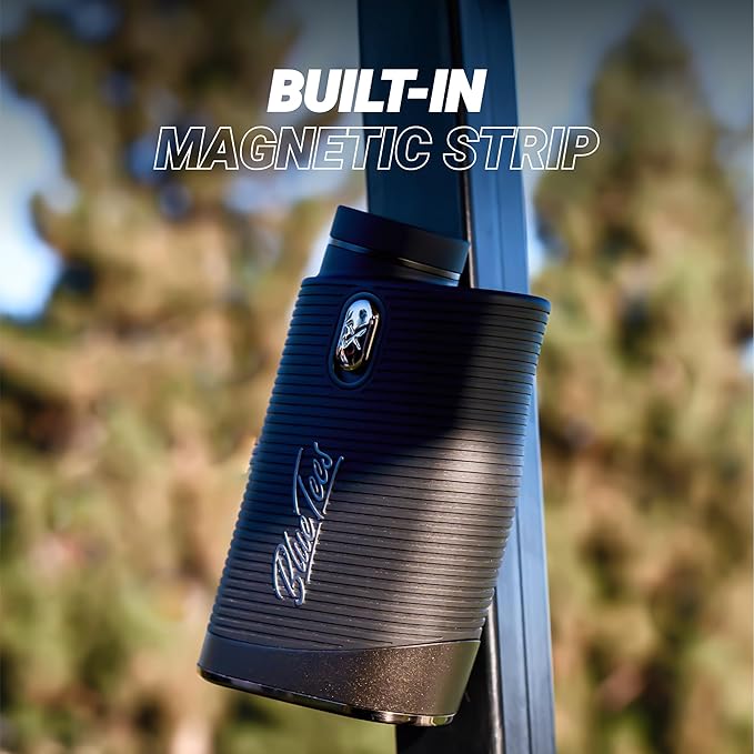 Blue Tees Golf Series 4 ULTRA Golf Rangefinder with Slope Switch, 1200 Yards, OLED Display 6X Magnification Laser Rangefinder, Slope Measurement, Magnetic Strip, Flag Pole Locking with Pulse Vibration-StrideForce Fitness