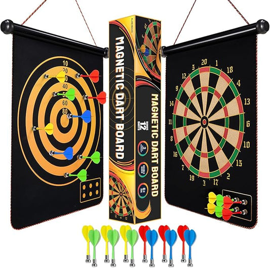 Magnetic Dart Board for Kids, Gifts Ideas for Teenage Boys Girls, Dartboard Toys for Teen Age 6 7 8 9 10 11 12 13 14 15 16 Years-StrideForce Fitness