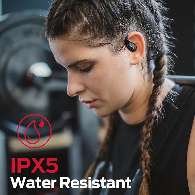 Monster Open Ear AC210 Headphones, Wireless Headphones Bluetooth 5.4 Earphones Stereo Sound,32H Playtime, HD Clear Calls,Fast Charging Touch Control, IPX5 Waterproof Open Ear Earbuds-StrideForce Fitness