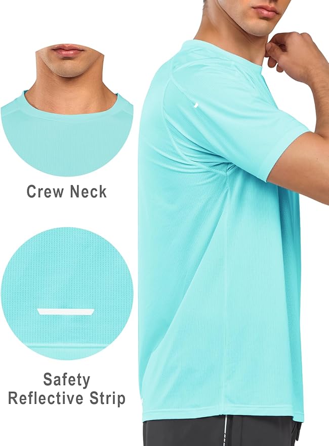 NORTHYARD Men's Athletic Running T-Shirts Quick Dry Workout Shirts Short-Sleeve Sports Gym Tee Tops Performance Activewear-StrideForce Fitness