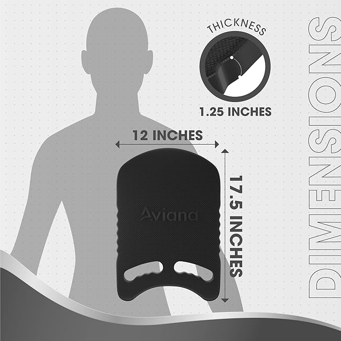 Kickboard Adult & Youth Swim Buoy Aid Leg Kick Exercise Training Float for Swimming Pool or Open Water Foam Equipment | High Buoyancy | Non-Slip | EVA Material & BPA Free-StrideForce Fitness