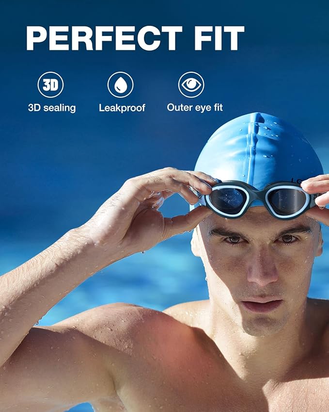 ZIONOR G1 Polarized Swimming Goggles for Unisex Adult Women Anti Fog 100% Anti UV Diving Goggles-StrideForce Fitness