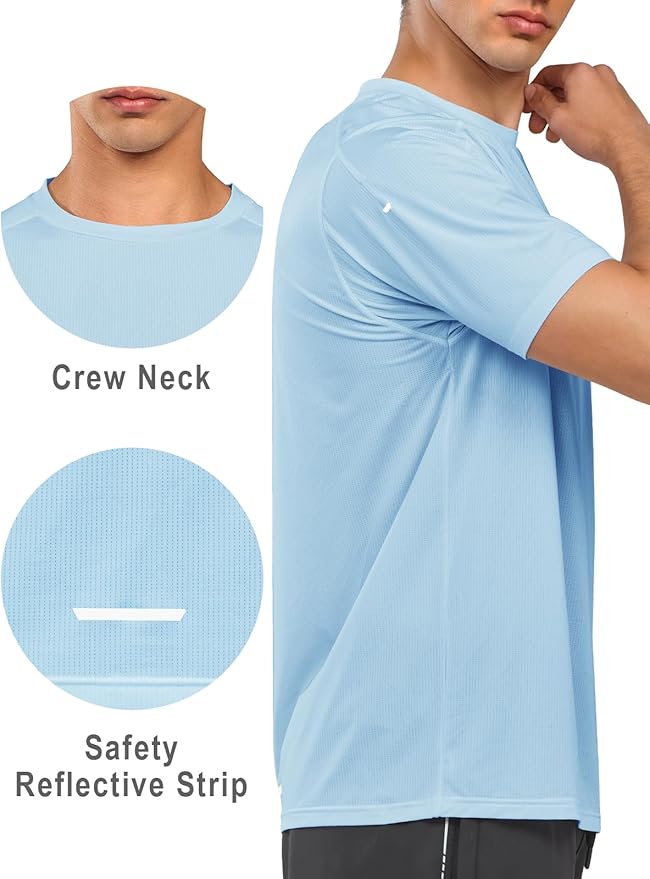 NORTHYARD Men's Athletic Running T-Shirts Quick Dry Workout Shirts Short-Sleeve Sports Gym Tee Tops Performance Activewear-StrideForce Fitness