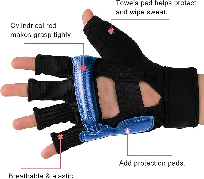 FitsT4 Sports Half Mitts MMA UFC Training Boxing Punch Bag Martial Arts Gloves-StrideForce Fitness