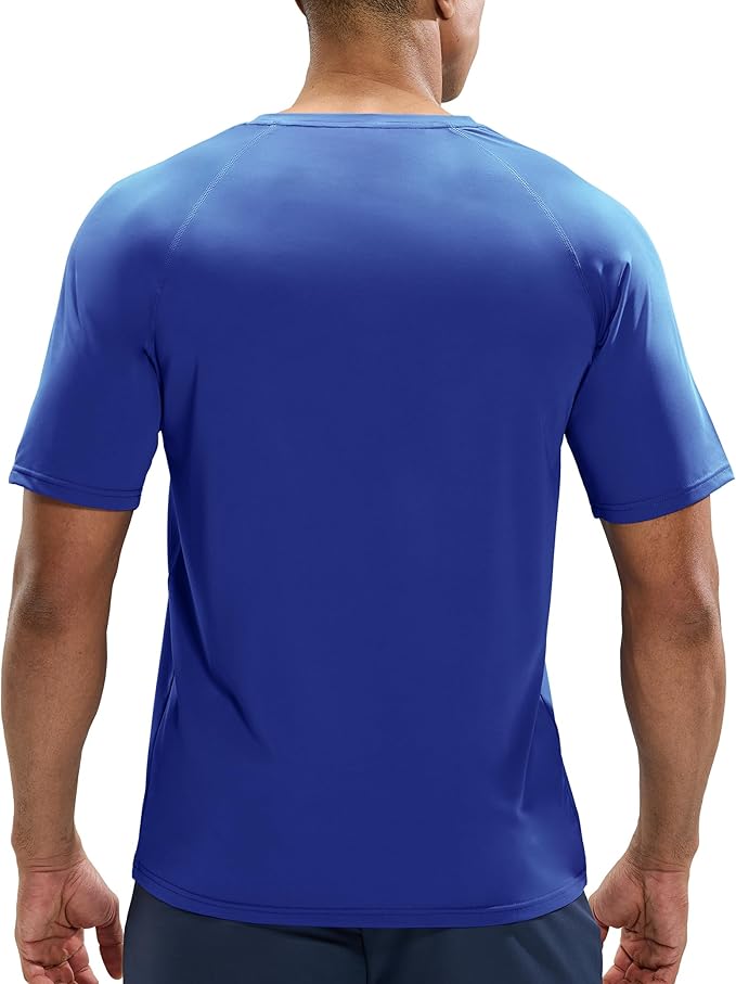 MIER Men's Dry Fit Workout T-Shirts Athletic Running Tee Short Sleeve Crew Neck Gym Tops, Polyester, Moisture Wicking-StrideForce Fitness