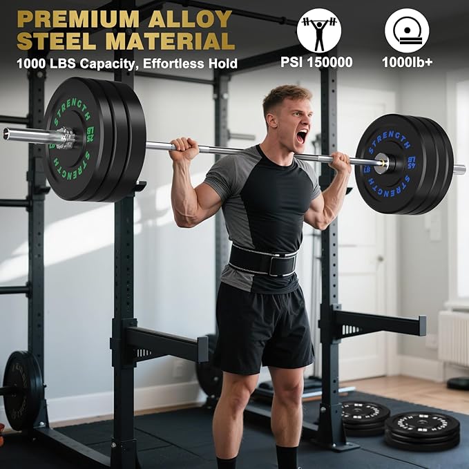 Olympic Rubber Bumper Weight Set - 2 Inch Barbell Plates for Home Gym Strength Training-StrideForce Fitness