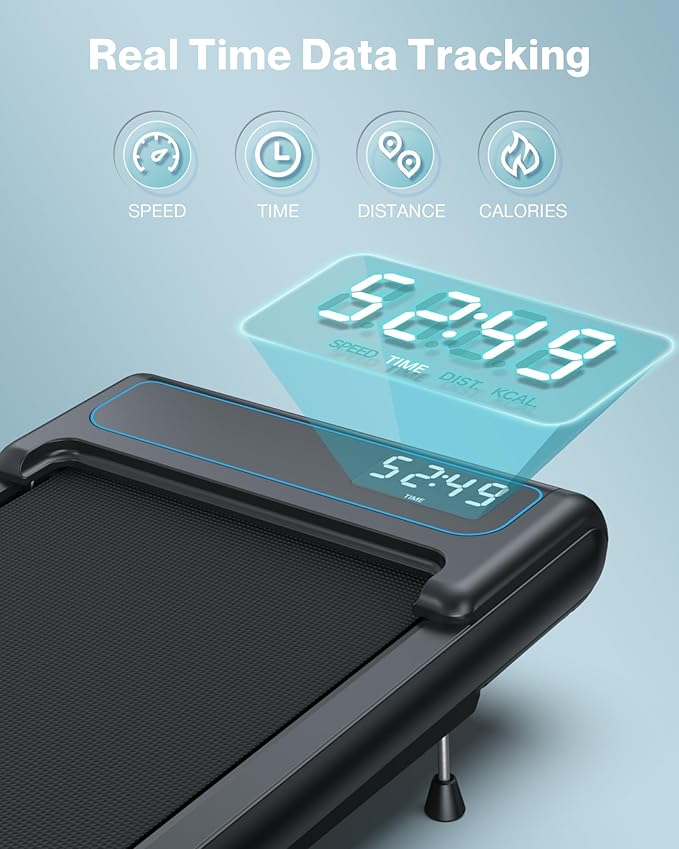 COZYINN 10% Incline Walking Pad - 2.5HP 4MPH/7.6MPH 265/340+lb Capacity Treadmills for Home, Portable Foldable Adjustable Incline Treadmill with Wide Running Area, Mute Control, Works with KINOMAP-StrideForce Fitness