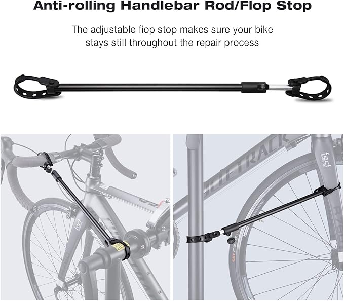 CXWXC Bicycle Repair Stand for Bike Maintenance, Up to 30 kg, Height Adjustable, Foldable and 360° Rotatable Bike Maintenance worktand for MTB, Road Bike-StrideForce Fitness