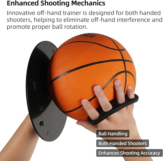 Basketball Shooting Off Hand Trainer Kit for Both Handed Shooters - Includes Dribbling Goggles - Enhances Shooting Accuracy and Ball Handling-StrideForce Fitness
