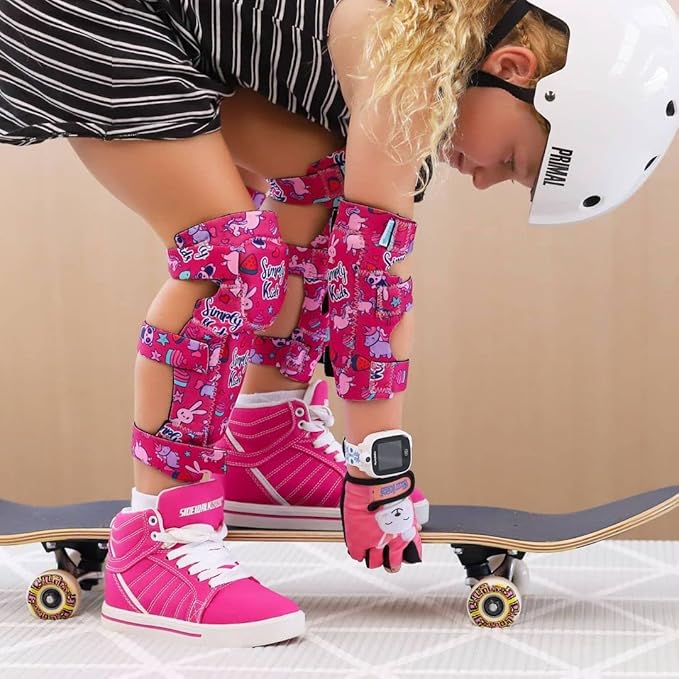 Soft-Style Kids Knee and Elbow Pads with Bike Gloves, Flexible Impact-Resistant Gear for Ages 2-11, Designed for Balance Bikes, Roller-Skating, and Skateboarding-StrideForce Fitness